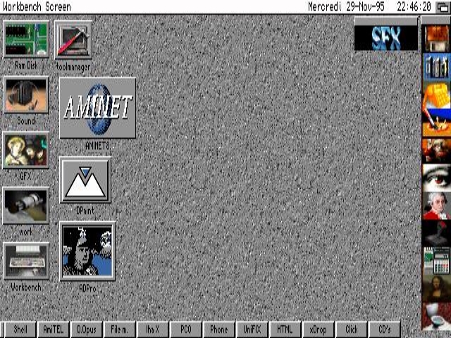 AmigaOS workbench screen shot
